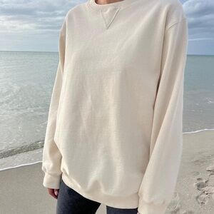 Brandy Melville Erica Sweatshirt in Cream